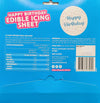 Edible Happy Birthday Icing Sheet