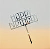 Cake Topper Happy Birthday Bold