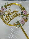 Cake Topper Gold.