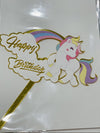 Cake Topper Happy Birthday Pony