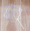 Cake Topper Double Square