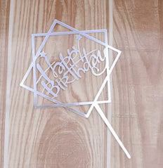 Cake Topper Double Square