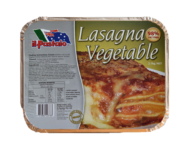Vegetable 2.5kg Lasagna