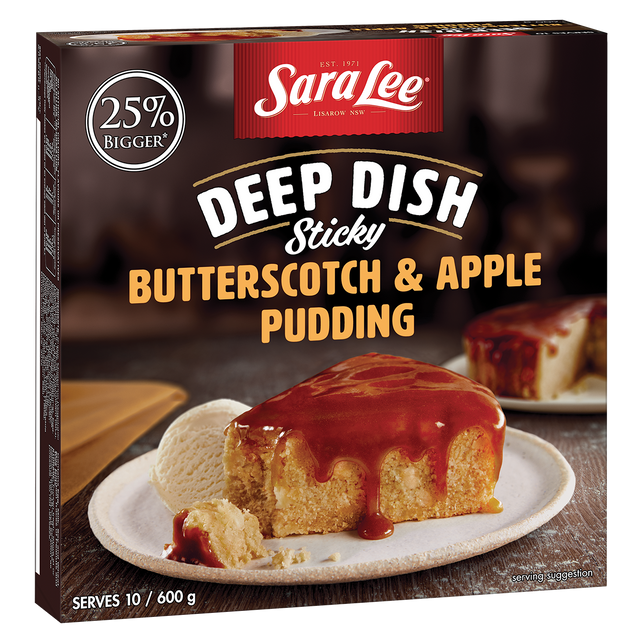 Sara Lee Deep Dish Butterscotch & Apple Pudding 600g
