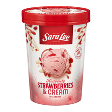 Sara Lee Strawberries and Cream Ice Cream 1 Litre