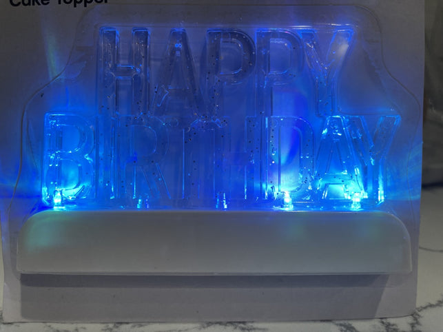Cake Topper Happy Birthday Light up Lights
