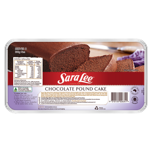 Sara Lee Chocolate Pound Cake